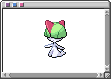 animation of a ralts evolving into kirlia then gardevoir